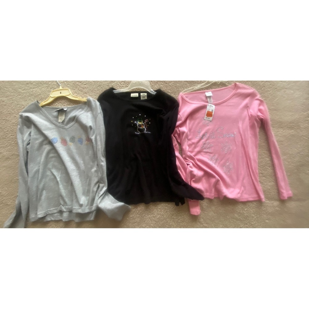 Christmas Ladies Shirts Rhinestone Fashion Bug Classic Elements Lot 3